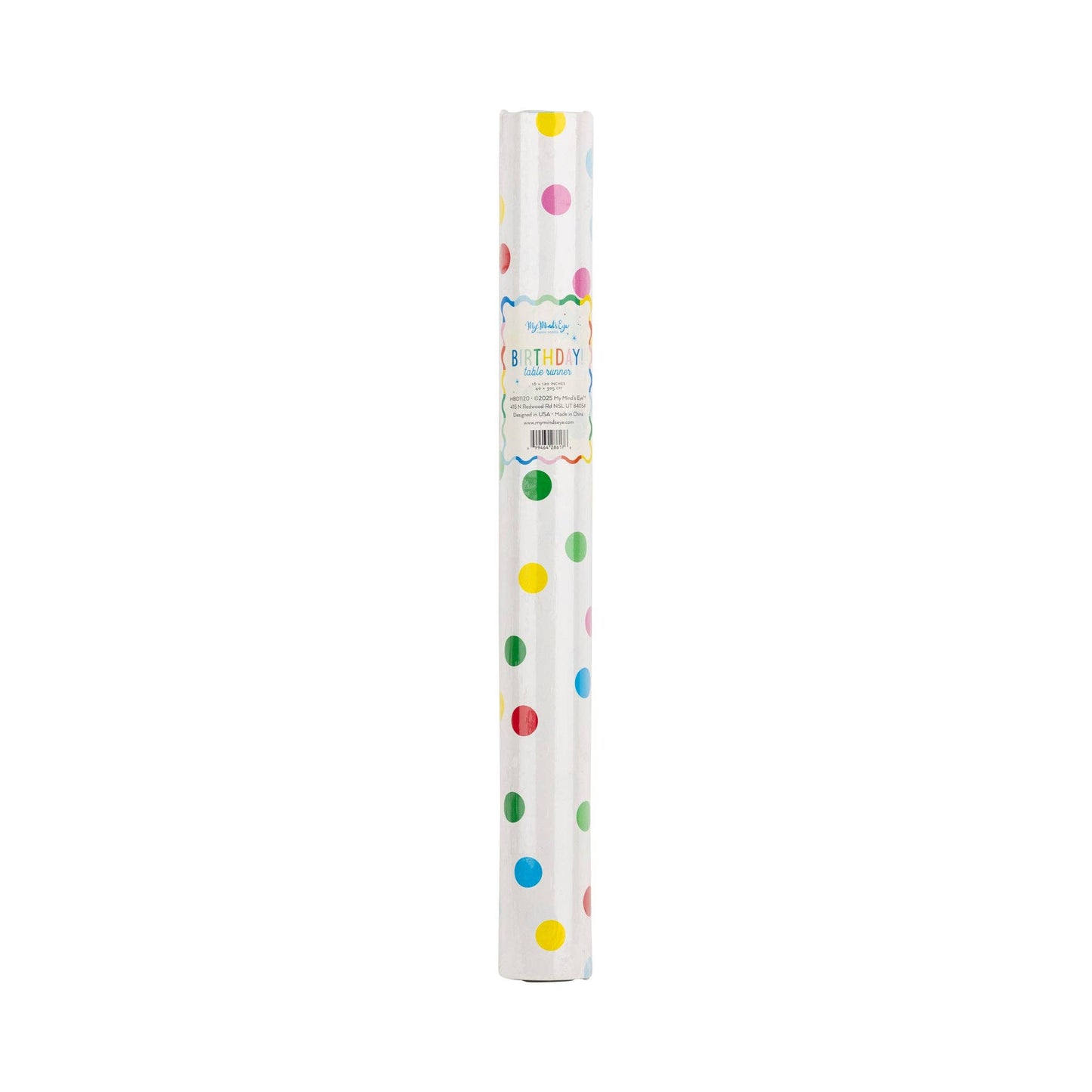 My Mind’s Eye - Bright Birthday Polka Dot Table Runner