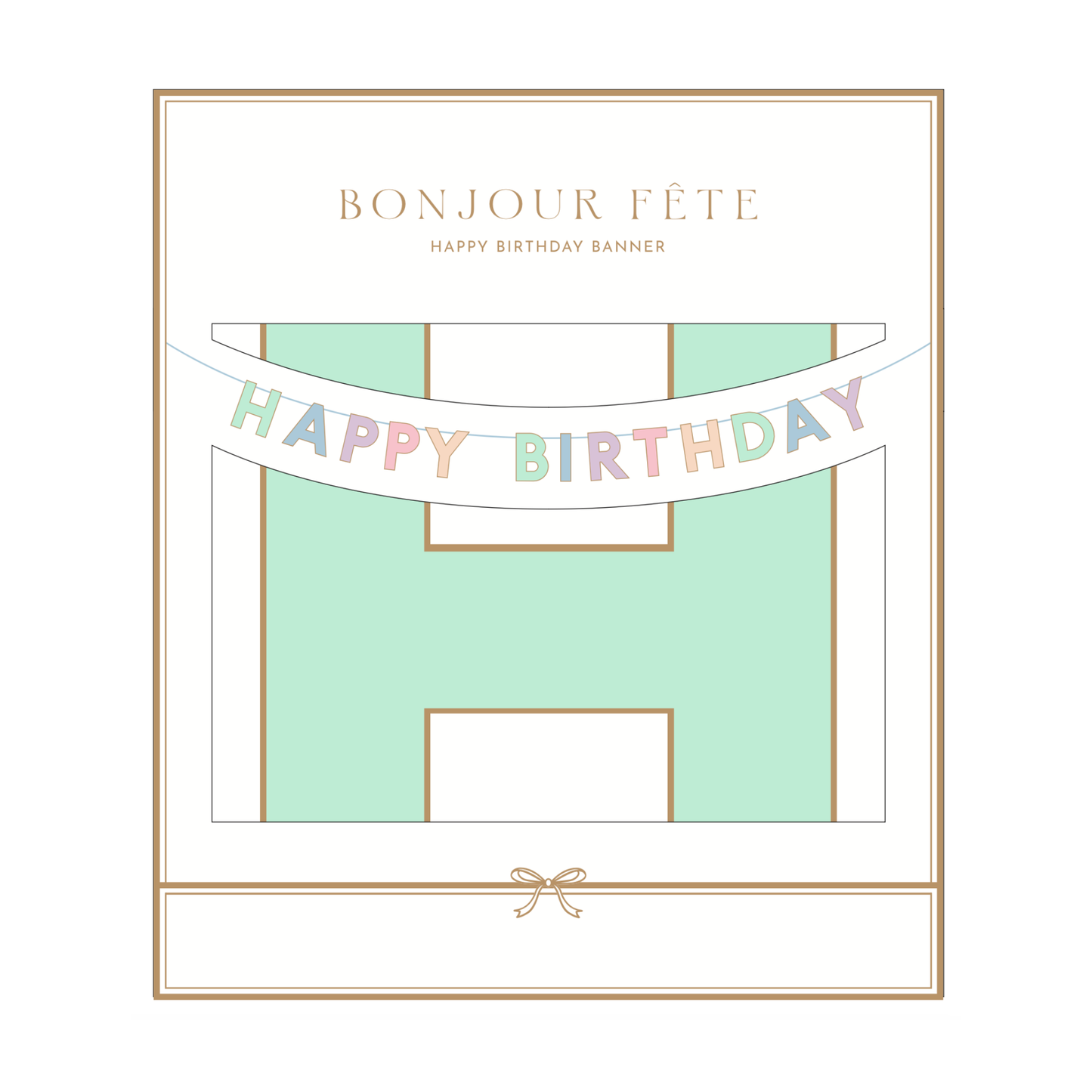 Bonjour Fête - PASTEL HAPPY BIRTHDAY SIGNATURE BANNER