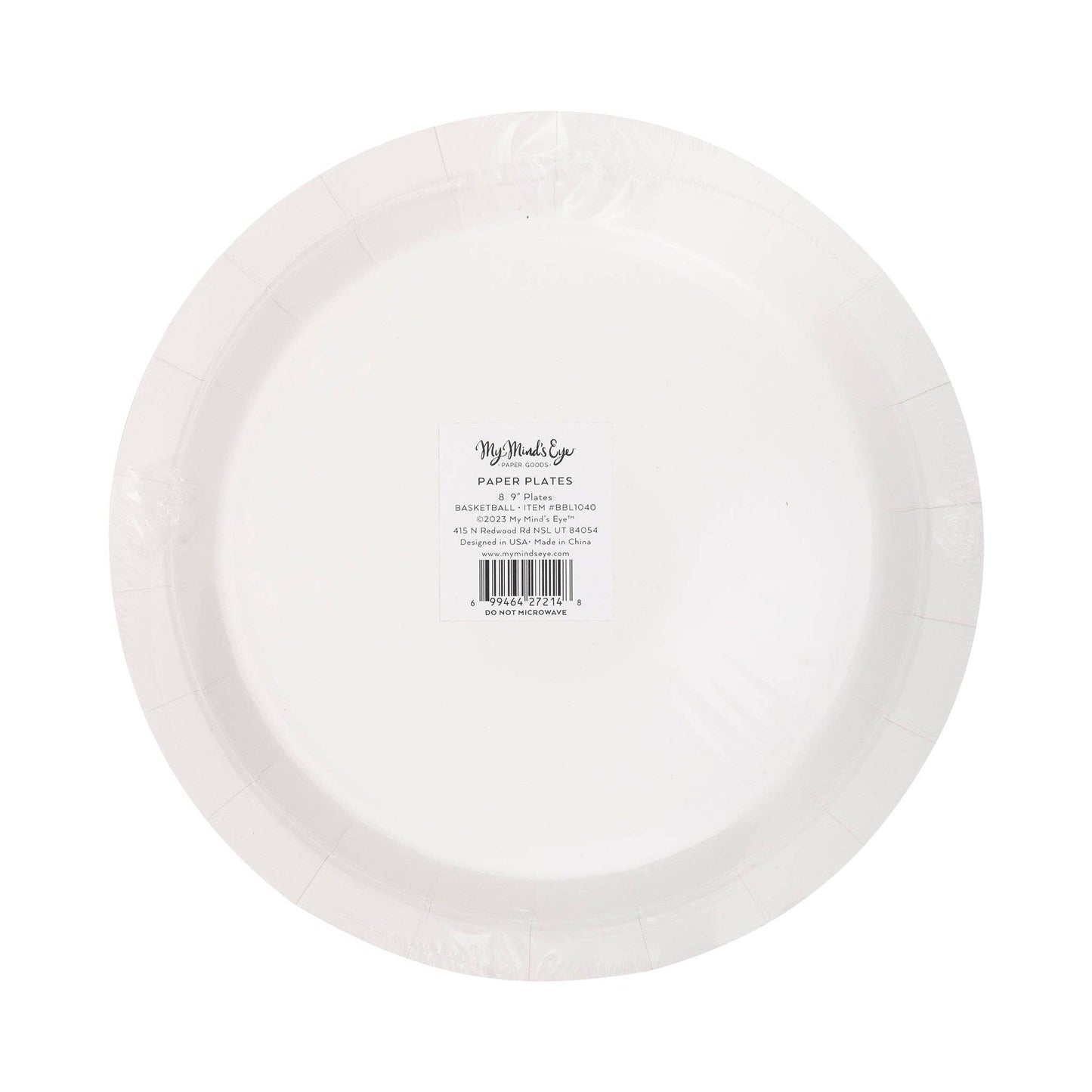 My Mind’s Eye - 9" Basketball Paper Plate