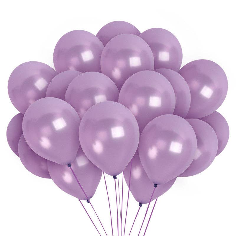 Treasures Gifted - Pearl Pastel Purple Balloons - 12 Inch Latex Balloons