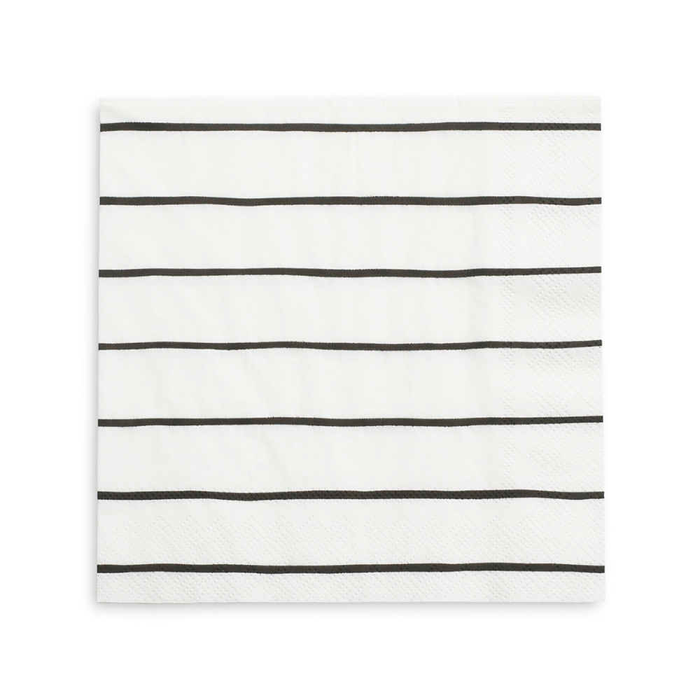 Jollity & Co. + Daydream Society - Frenchie Striped Petite Napkins - 16 Pk.