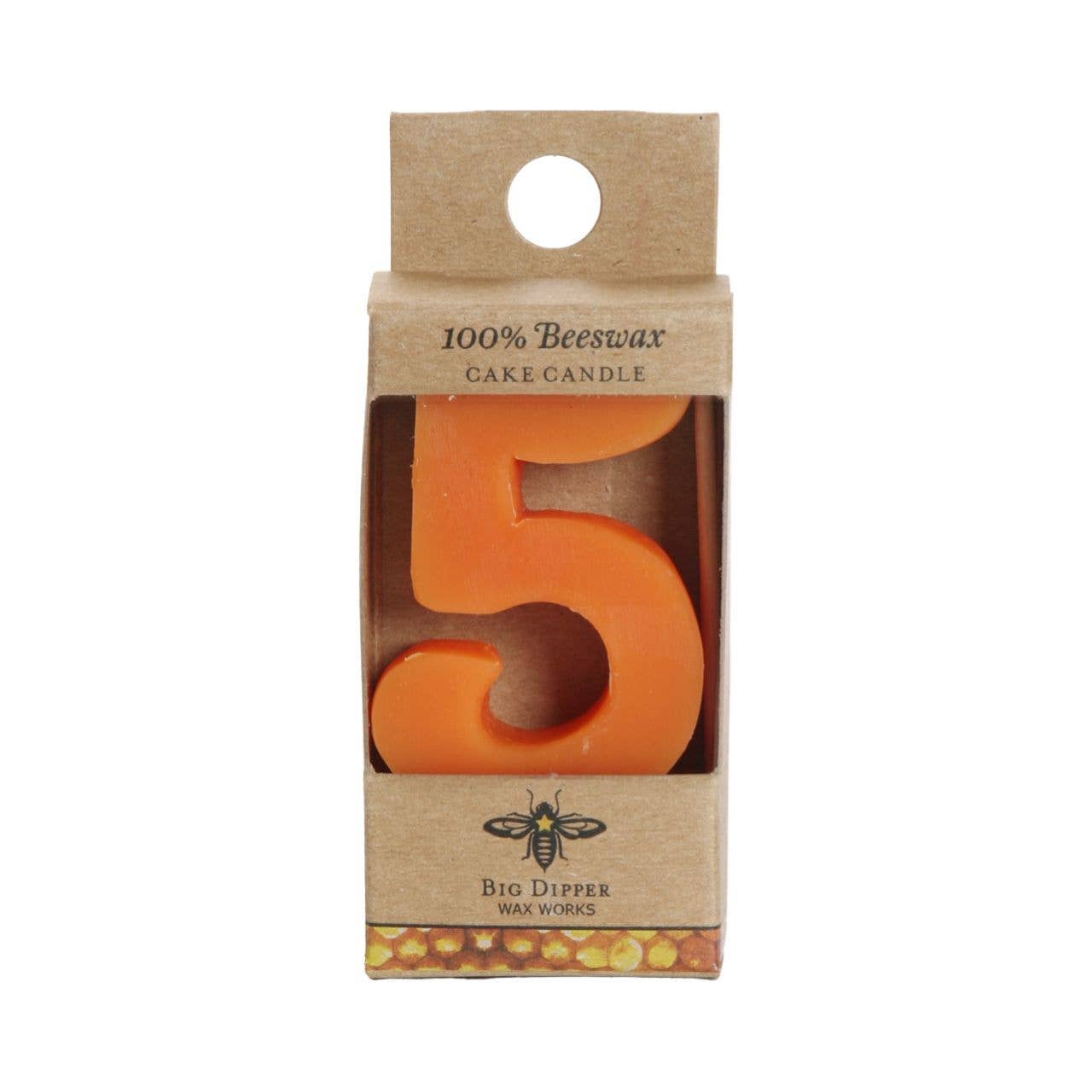 Big Dipper Wax Works - Birthday Cake Candles – Pure Beeswax – Numbers & Shapes