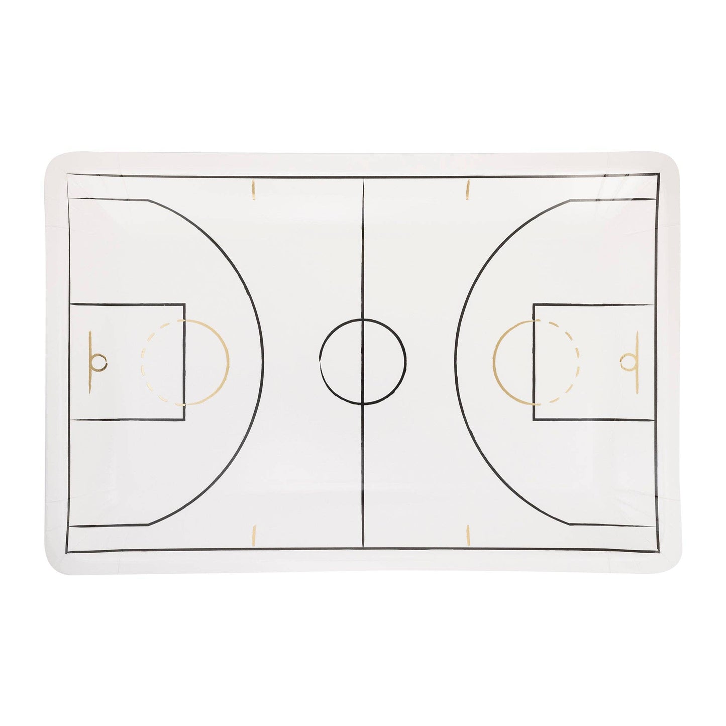 My Mind’s Eye - Basketball Court Shaped Paper Plate