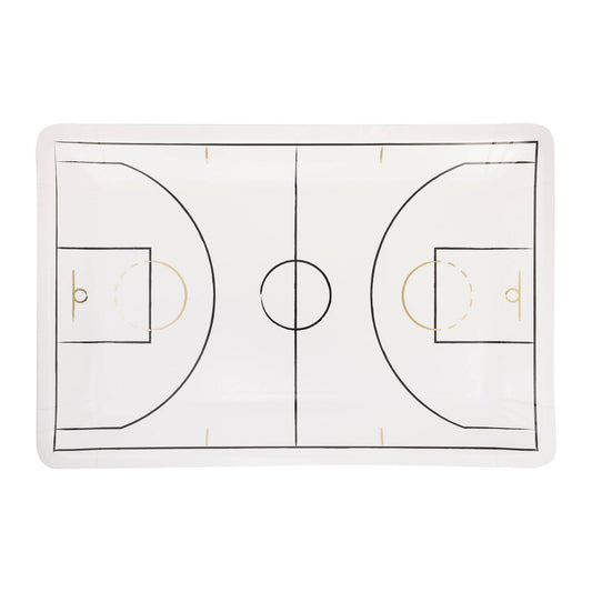 My Mind’s Eye - Basketball Court Shaped Paper Plate