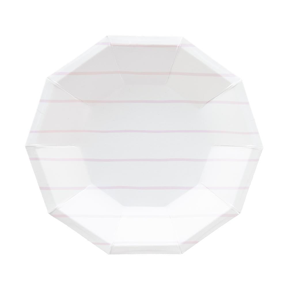Jollity & Co. + Daydream Society - Frenchie Striped Small Plates - 8 Pk.