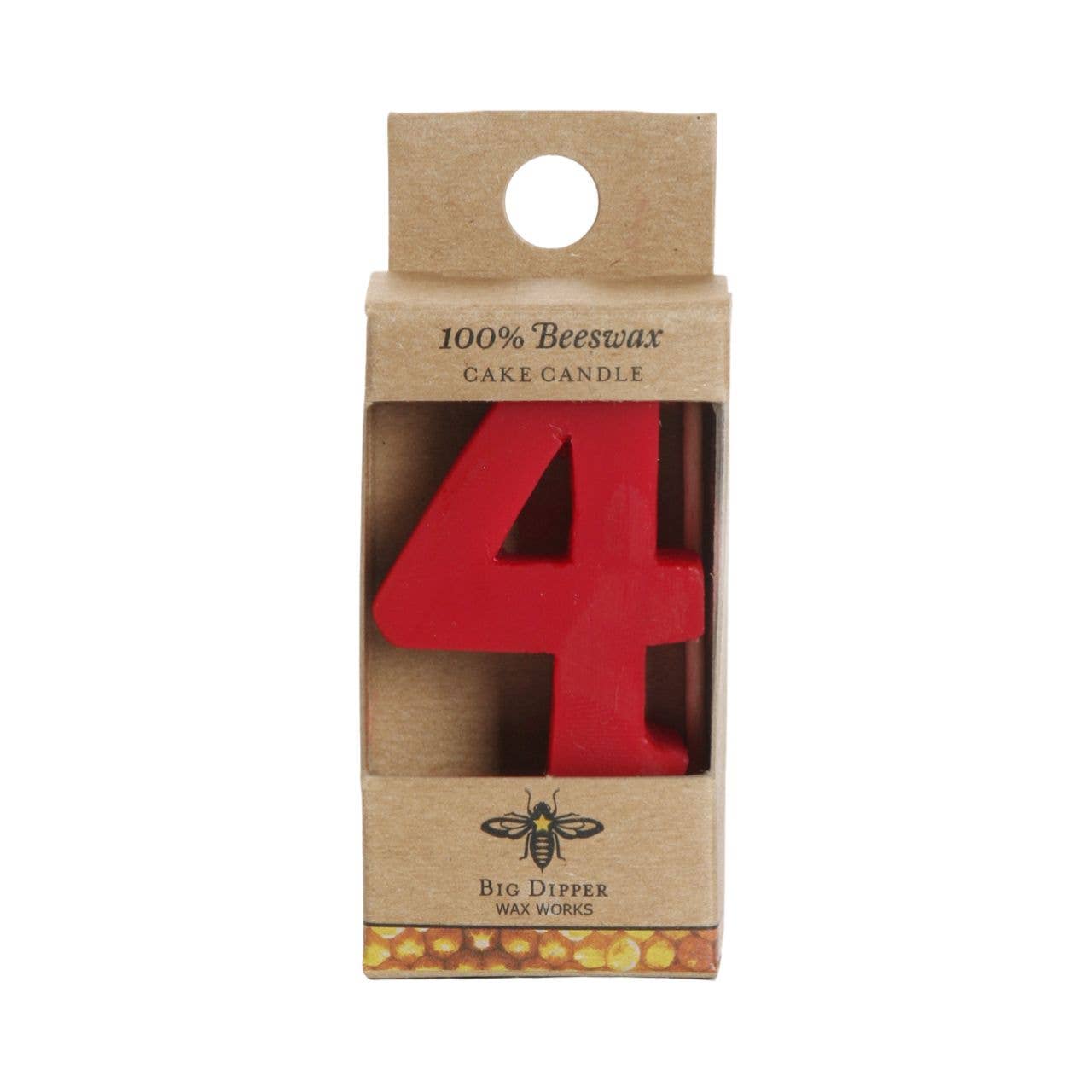 Big Dipper Wax Works - Birthday Cake Candles – Pure Beeswax – Numbers & Shapes