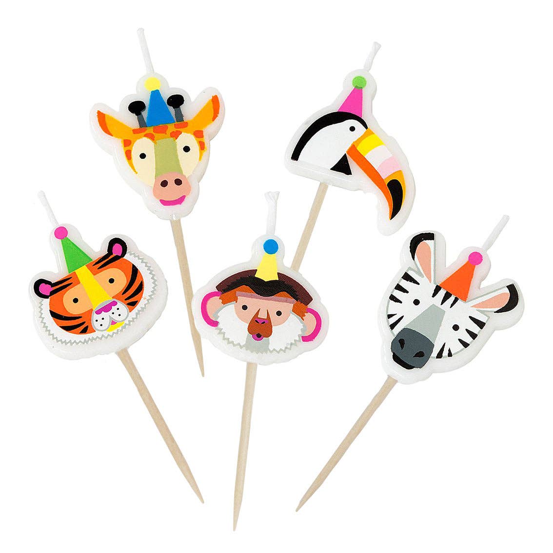 Talking Tables USA - Home, Birthday, Games & Seasonal Decor - Animal Birthday Candles | Cake Candles |