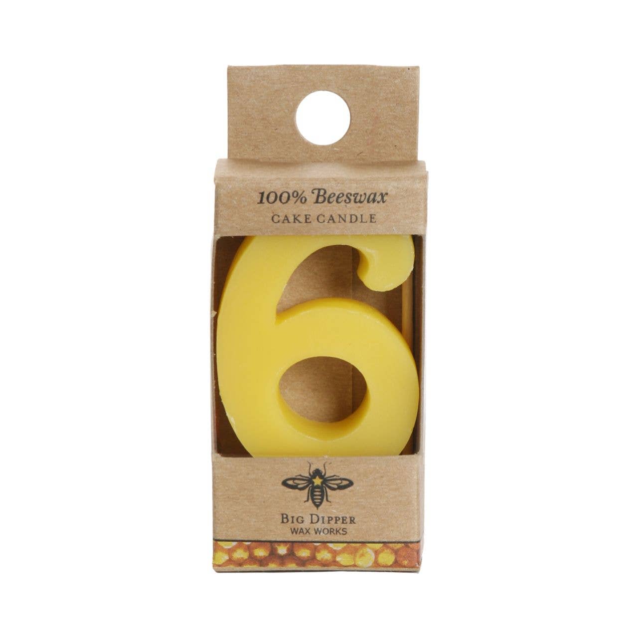 Big Dipper Wax Works - Birthday Cake Candles – Pure Beeswax – Numbers & Shapes