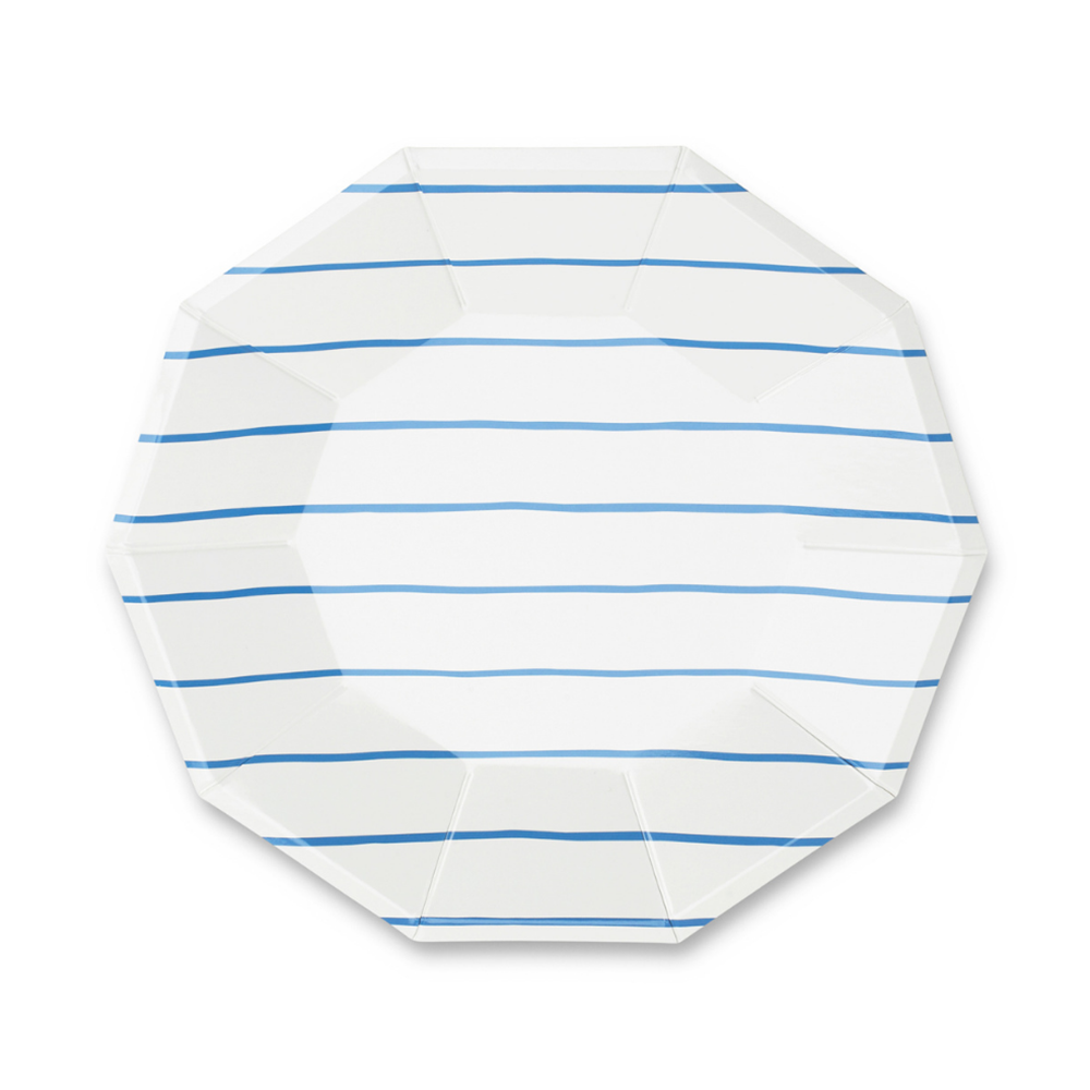 Jollity & Co. + Daydream Society - Frenchie Striped Small Plates - 8 Pk.