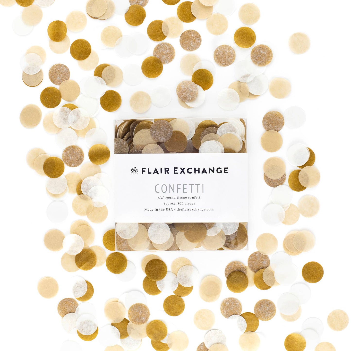 The Flair Exchange - Golden Hand-Cut Confetti
