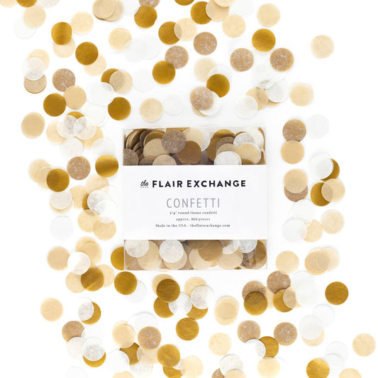 The Flair Exchange - Golden Hand-Cut Confetti