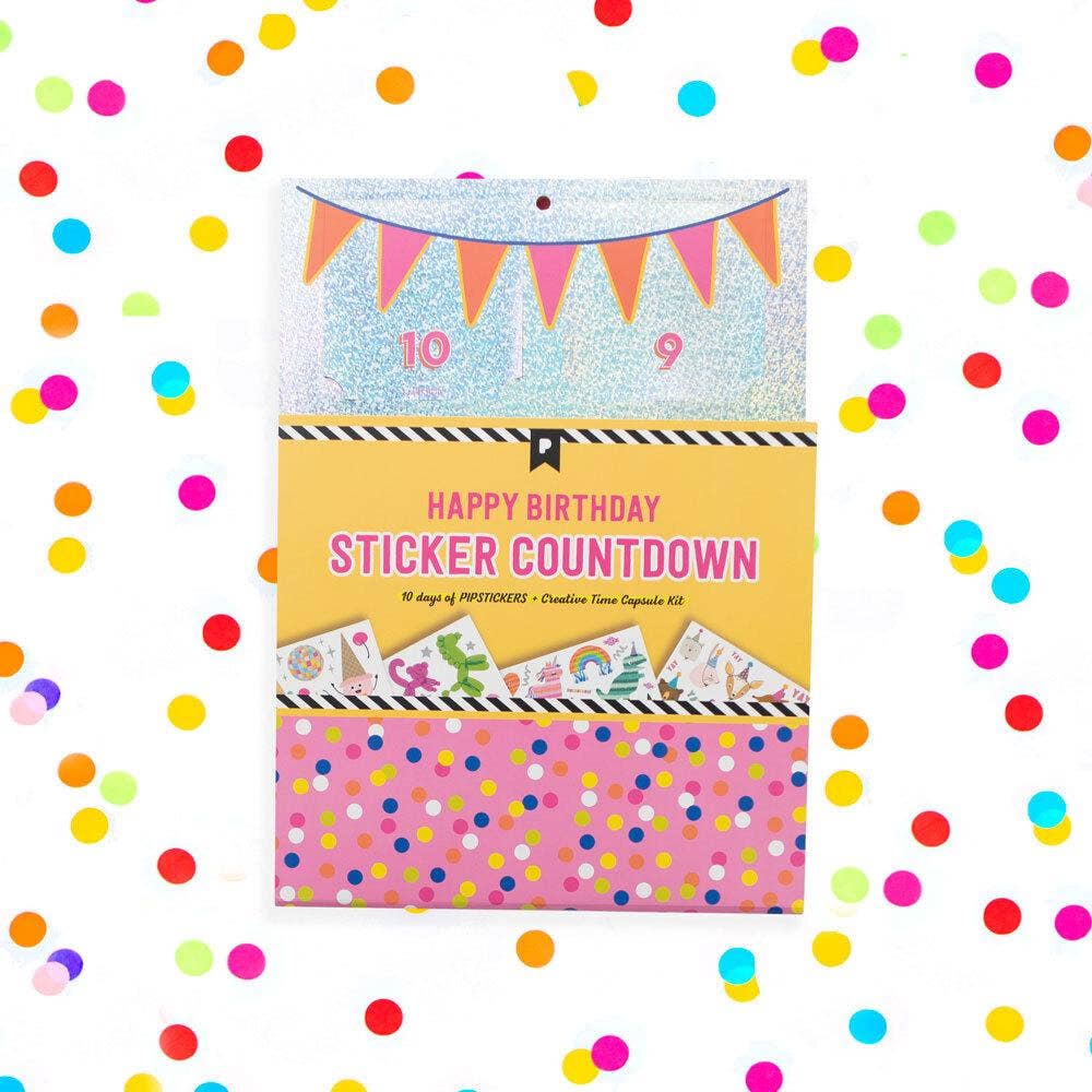 Pipsticks - Happy Birthday Sticker Countdown