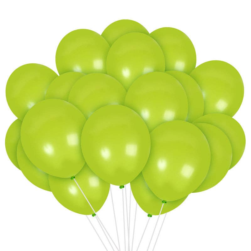 Treasures Gifted - Lime Green Balloons - 12 Inch Latex Balloons