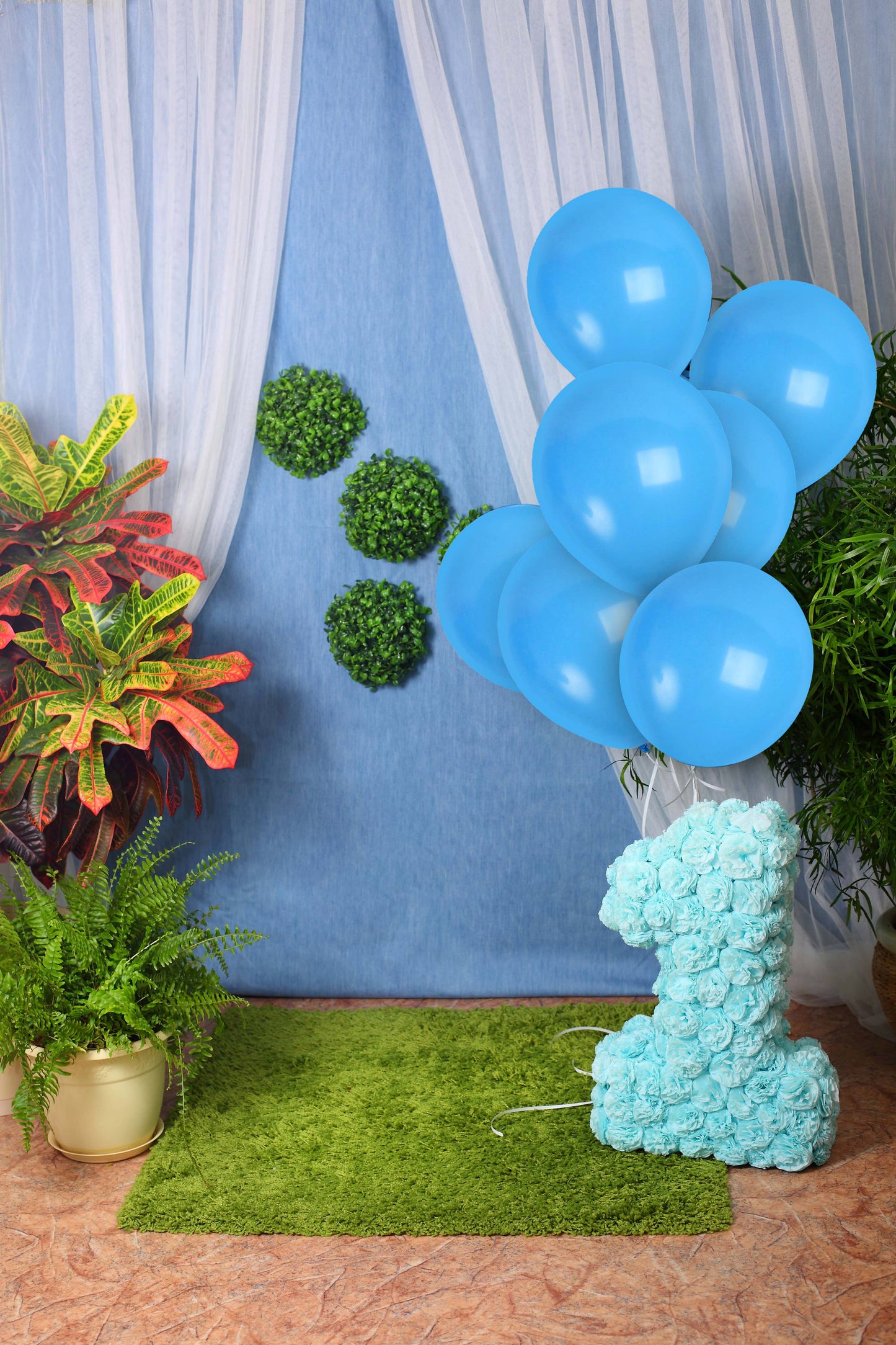 Treasures Gifted - Matte Light Blue Balloons - 12 Inch Latex Balloons