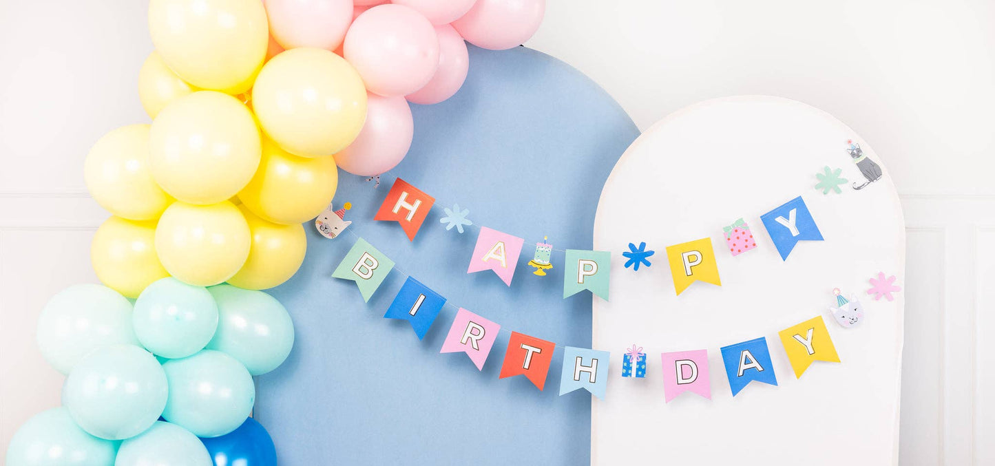 My Mind’s Eye - Happy Birthday Banner - Cat