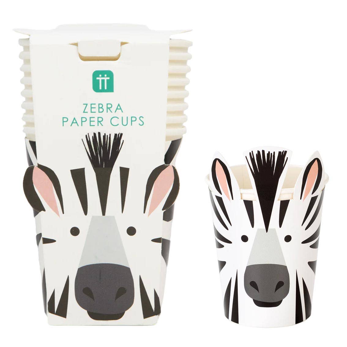 Talking Tables USA - Home, Birthday, Games & Seasonal Decor - Zebra Paper Cups | Party Supplies |