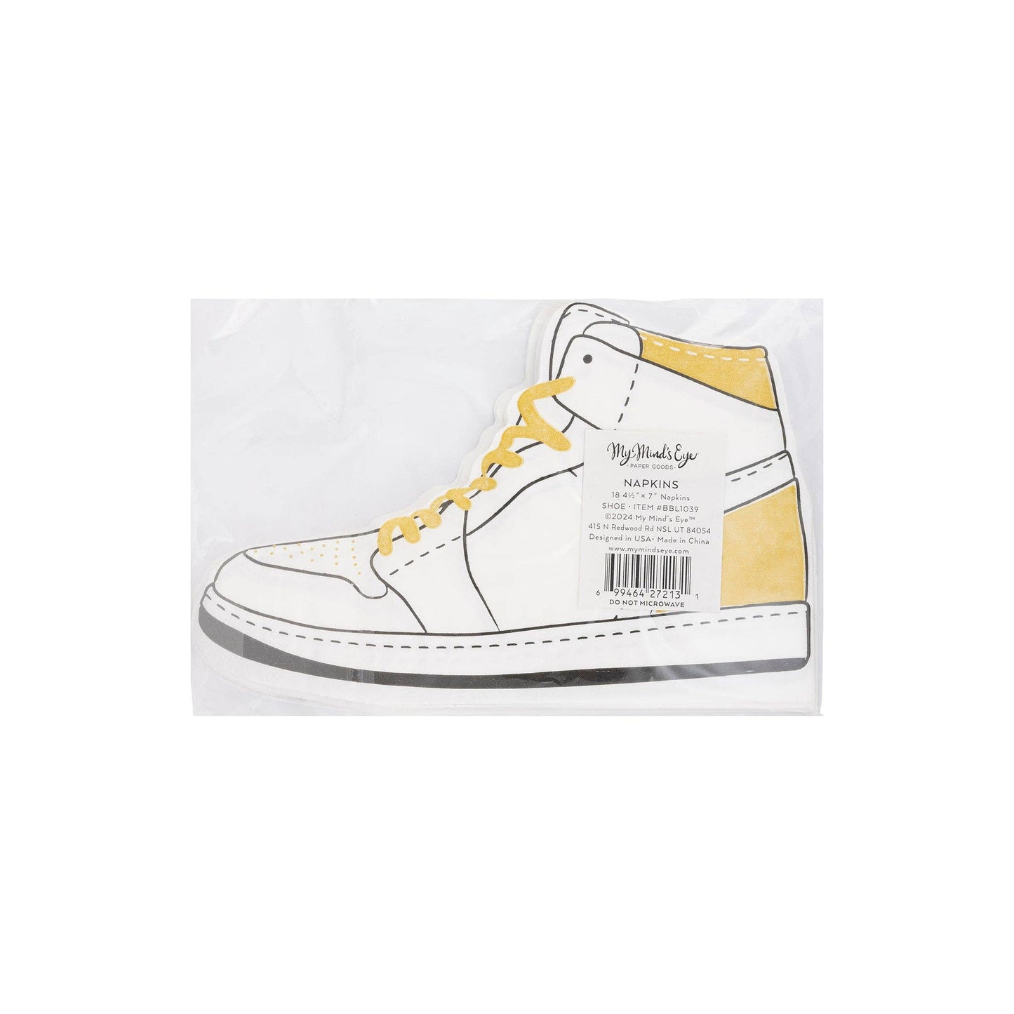 My Mind’s Eye - Hightop Shoe Shaped Paper Dinner Napkin
