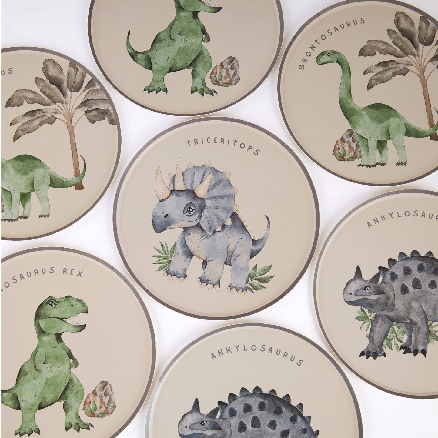 Joy Ladder LLC - Dinosaur Paper Plates – 8 in Partyware
