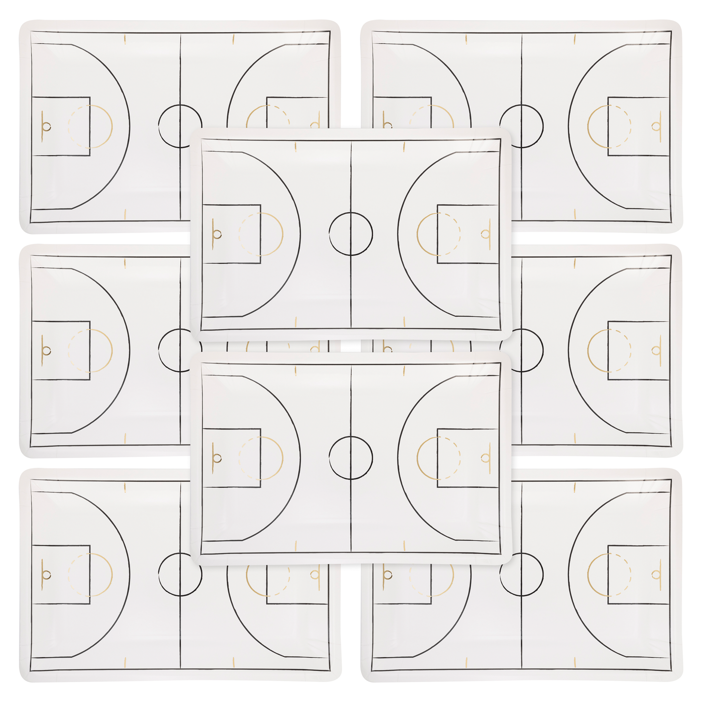 My Mind’s Eye - Basketball Court Shaped Paper Plate