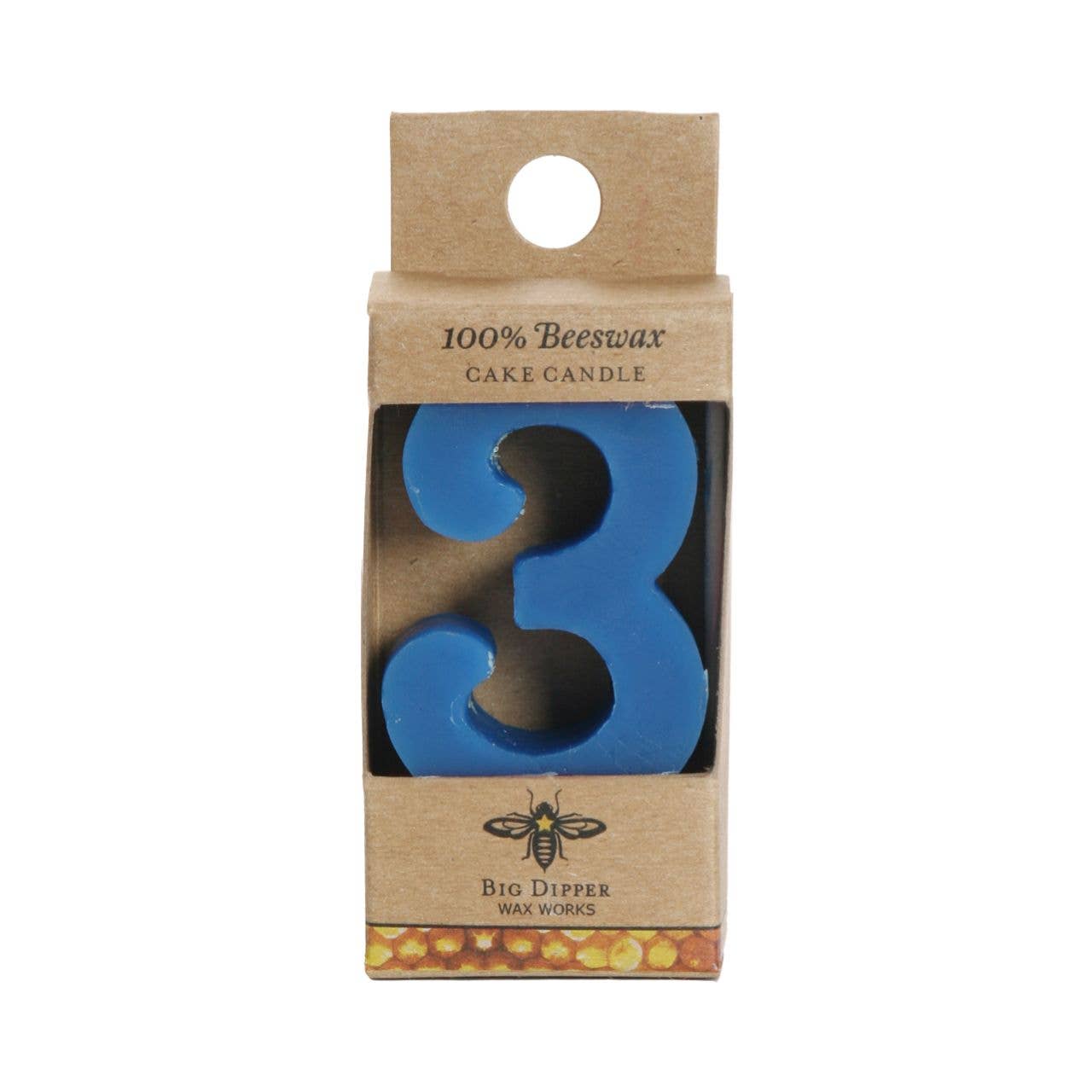 Big Dipper Wax Works - Birthday Cake Candles – Pure Beeswax – Numbers & Shapes