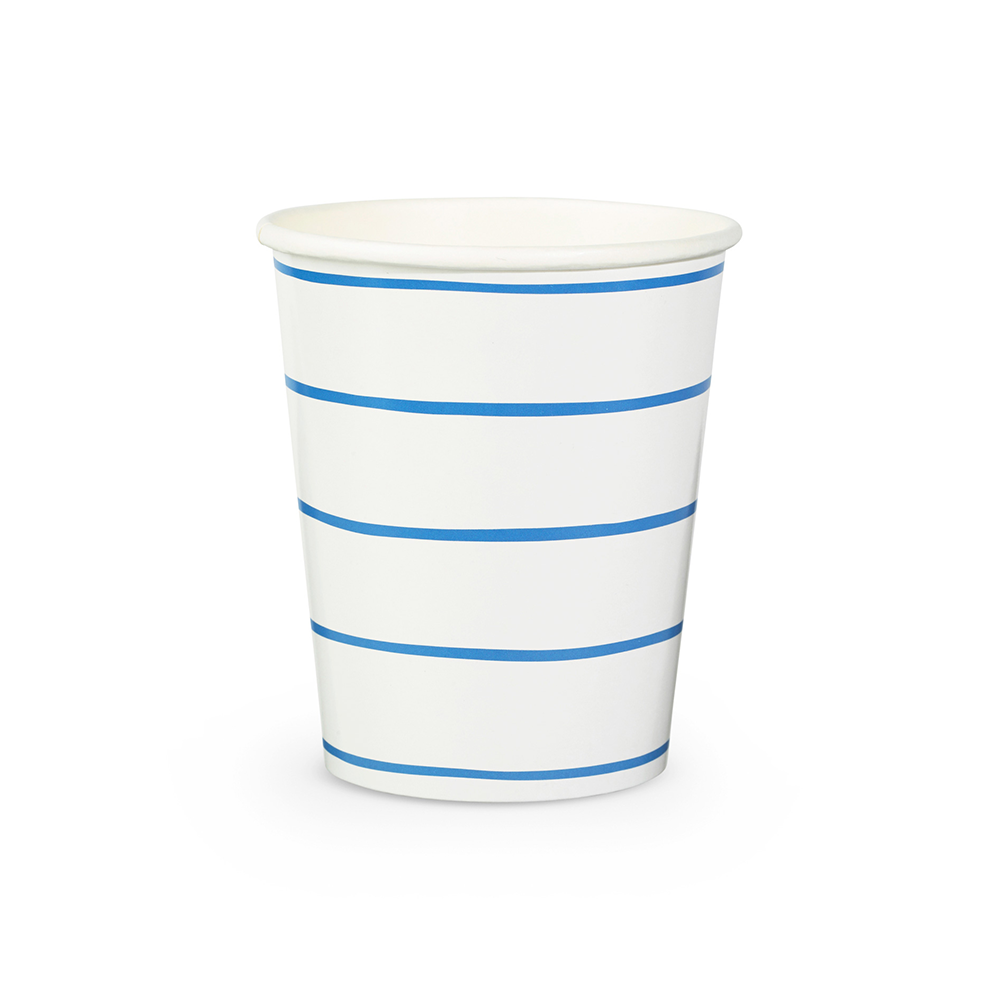 Jollity & Co. + Daydream Society - Frenchie Striped 9 oz Cups - 8 Pk.