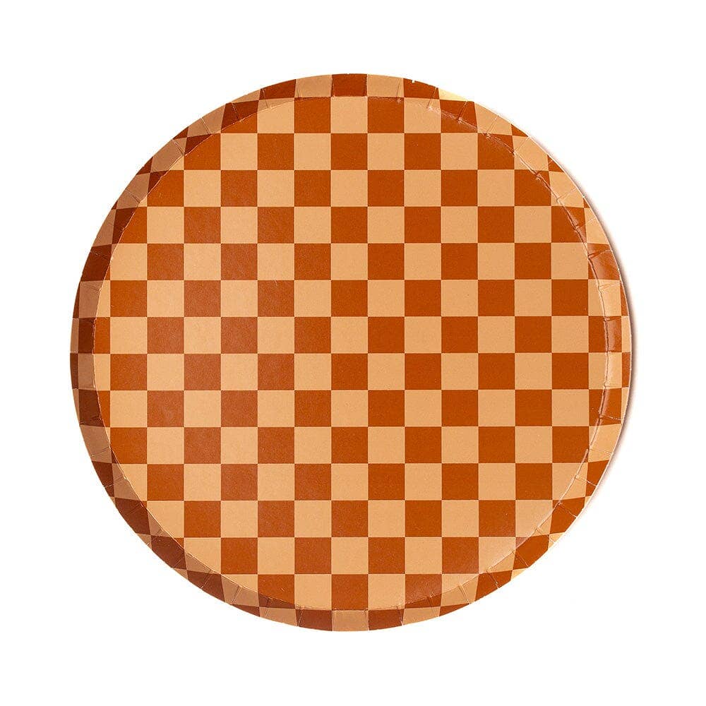 Jollity & Co. + Daydream Society - Check It! Dessert Plates - 8 Pk. - 11 Color Options