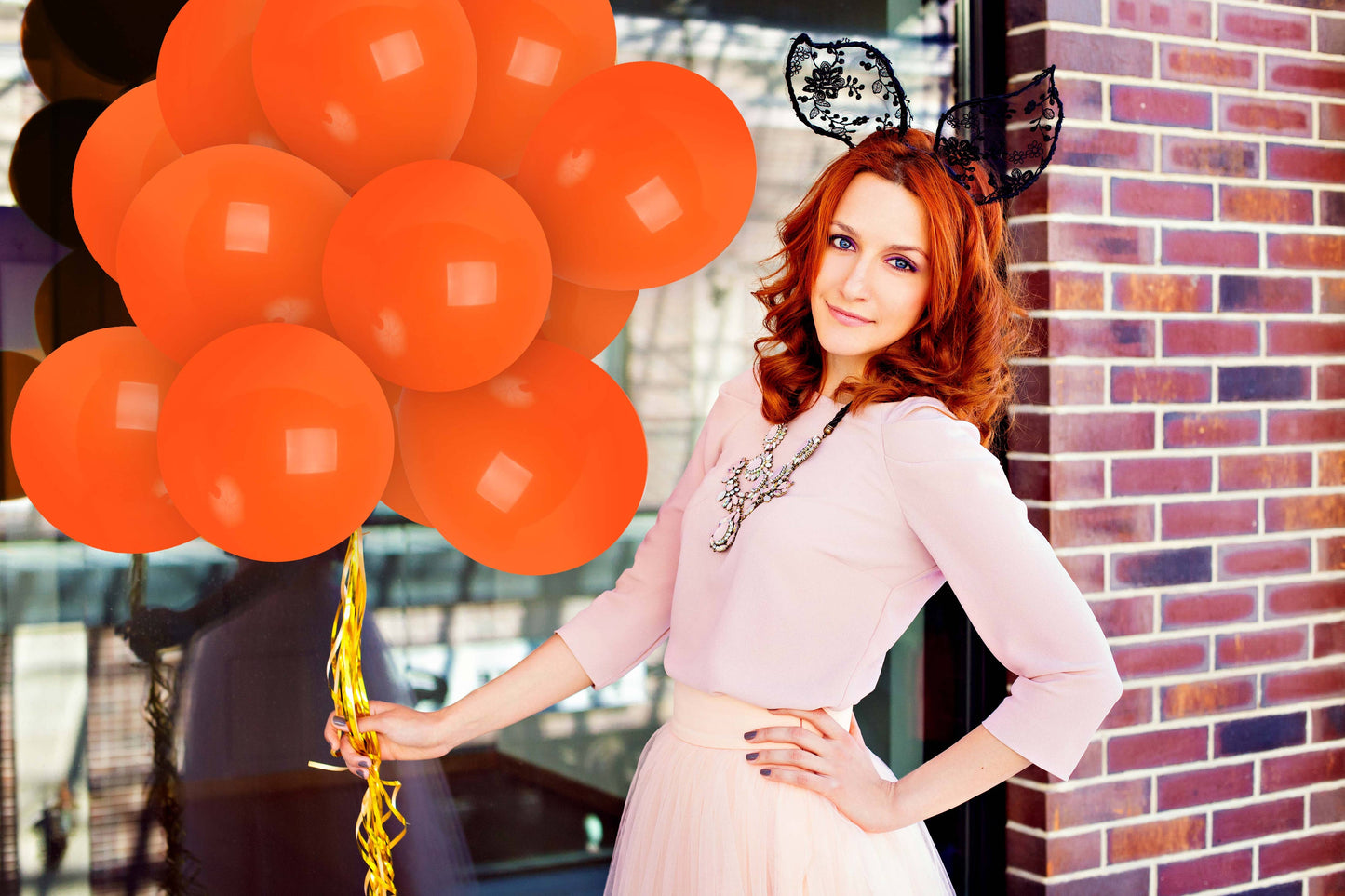 Treasures Gifted - Matte Orange Balloons - 12 Inch Latex Balloons