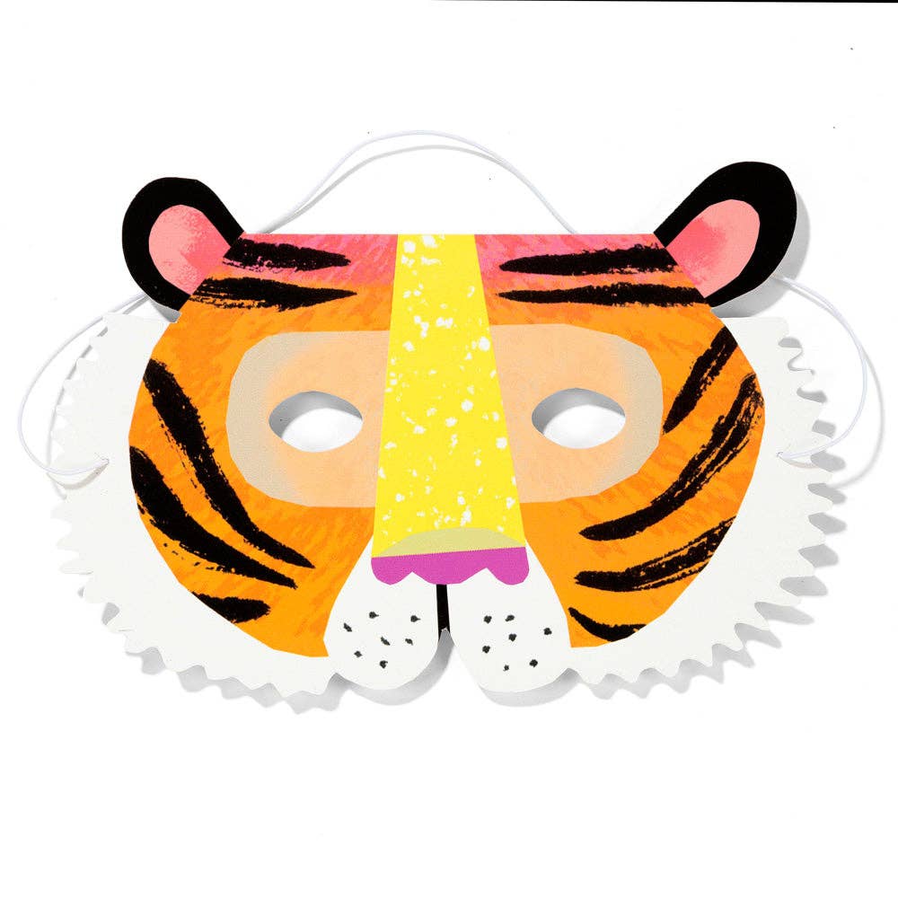 Talking Tables USA - Home, Birthday, Games & Seasonal Decor - Animal Paper Masks - 8 Pack| Party Supplies |