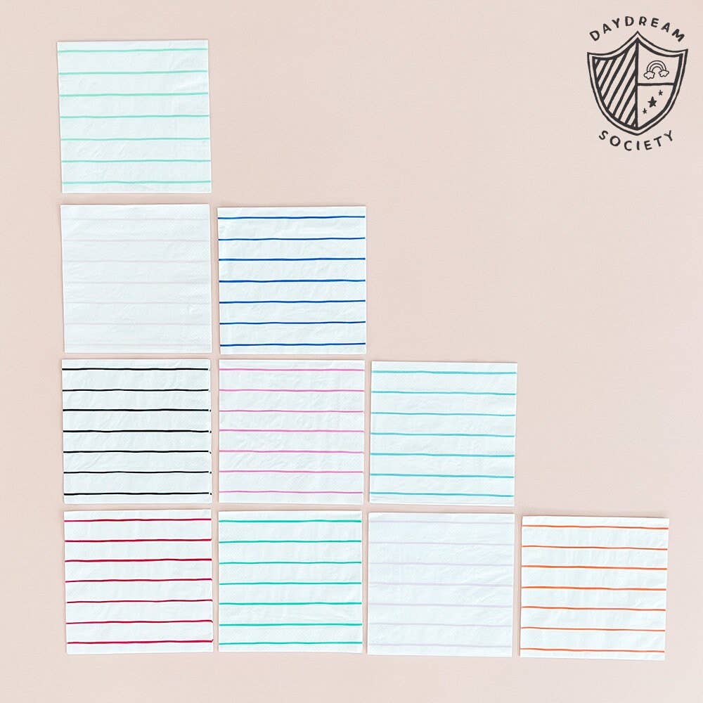 Jollity & Co. + Daydream Society - Frenchie Striped Petite Napkins - 16 Pk.