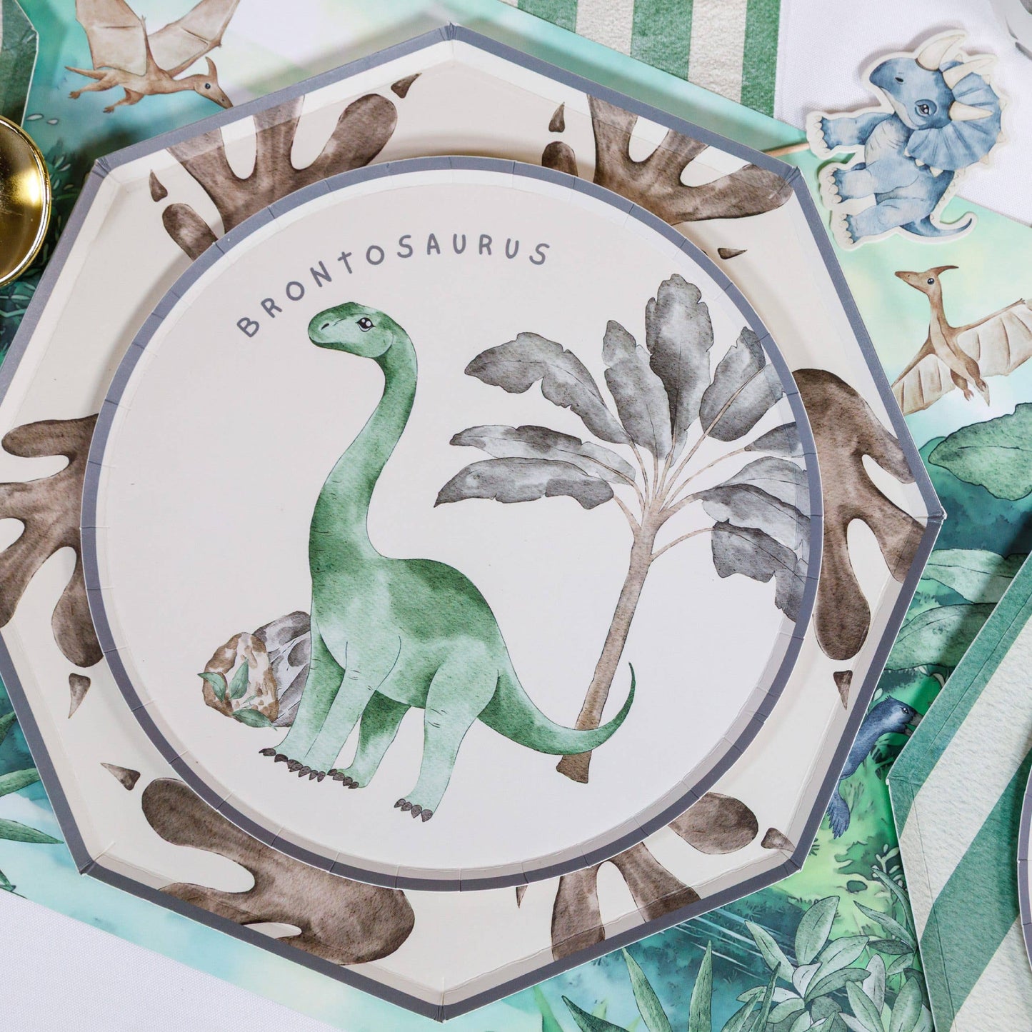 Joy Ladder LLC - Dinosaur Paper Plates – 8 in Partyware