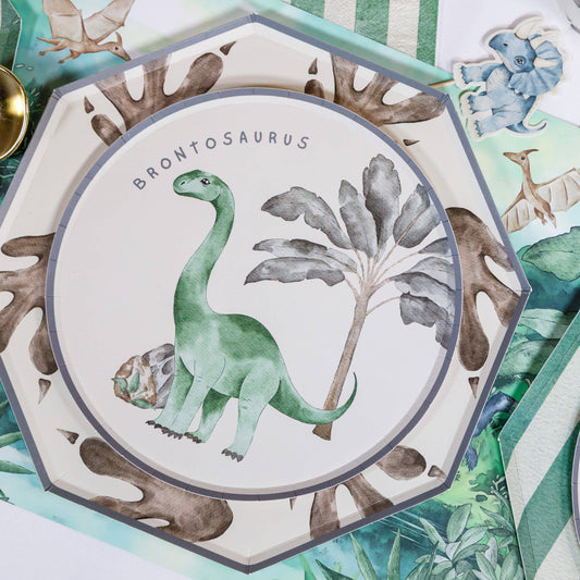 Joy Ladder LLC - Dinosaur Paper Plates – 8 in Partyware