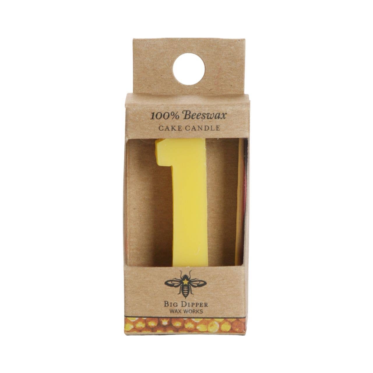 Big Dipper Wax Works - Birthday Cake Candles – Pure Beeswax – Numbers & Shapes