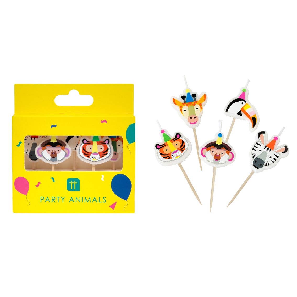 Talking Tables USA - Home, Birthday, Games & Seasonal Decor - Animal Birthday Candles | Cake Candles |