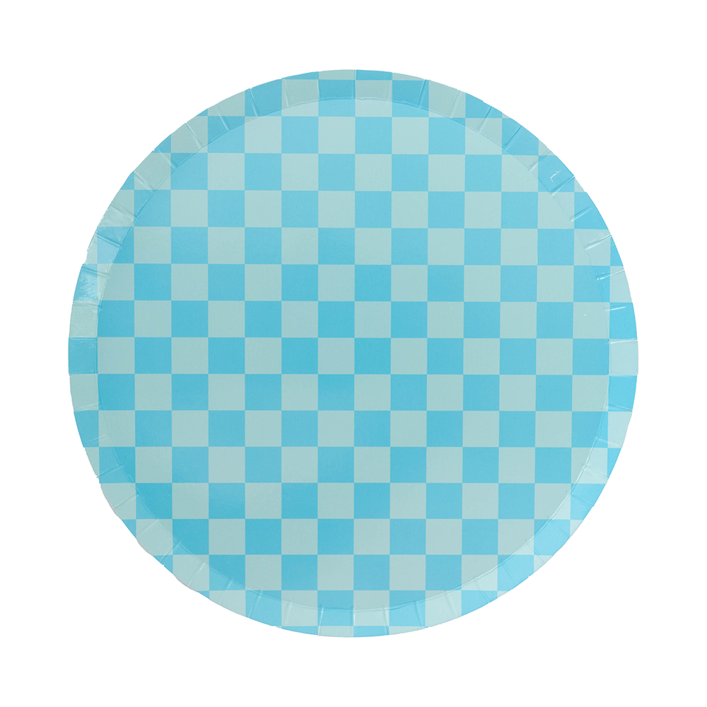 Jollity & Co. + Daydream Society - Check It! Dessert Plates - 8 Pk. - 11 Color Options