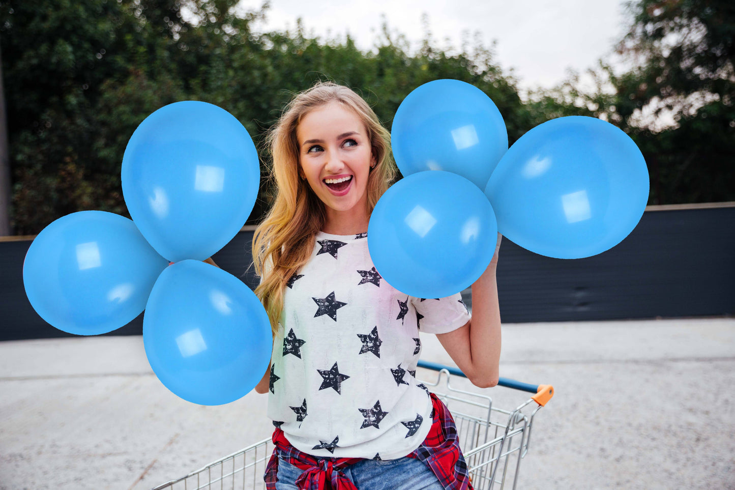 Treasures Gifted - Matte Light Blue Balloons - 12 Inch Latex Balloons