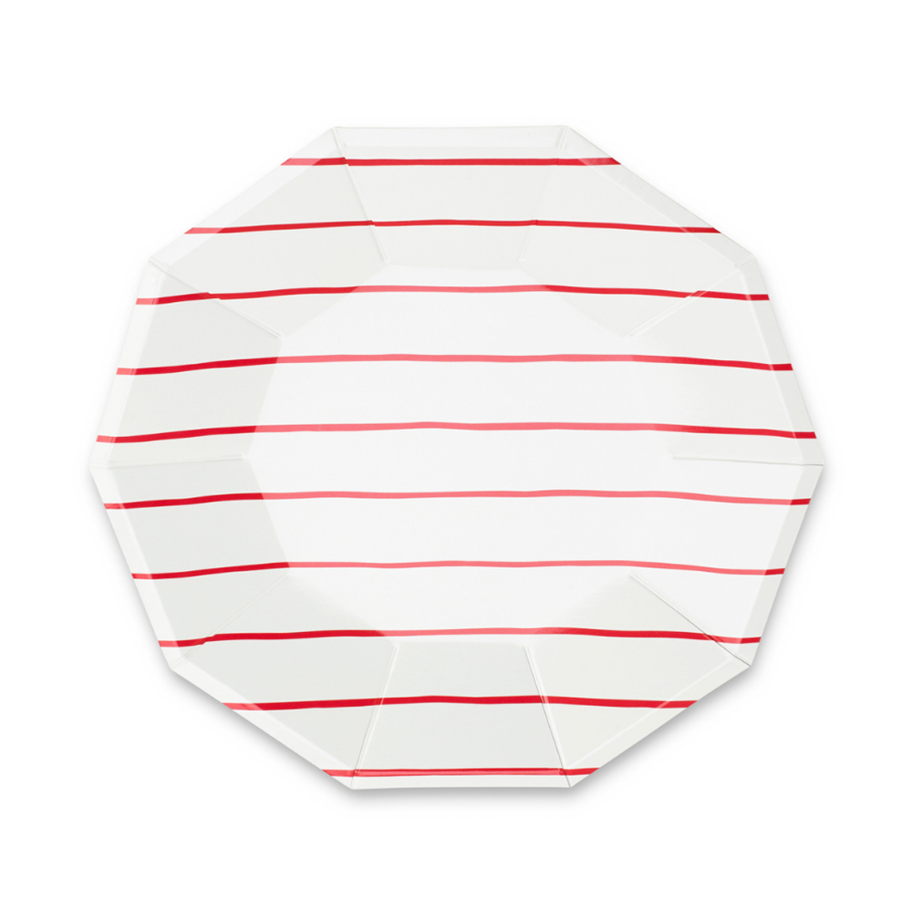 Jollity & Co. + Daydream Society - Frenchie Striped Small Plates - 8 Pk.