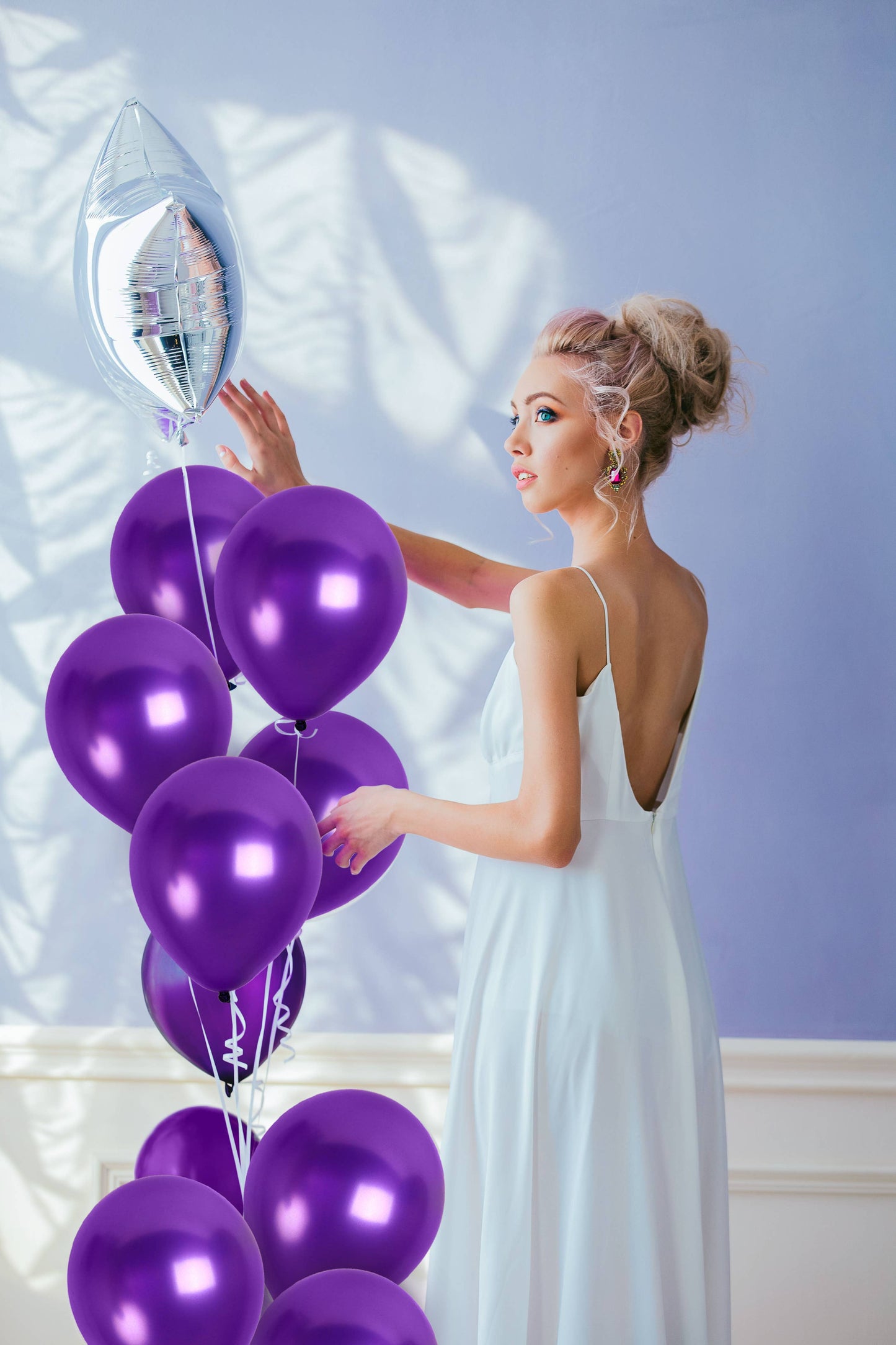 Treasures Gifted - Pearl Purple Balloons - 12 Inch Latex Balloons