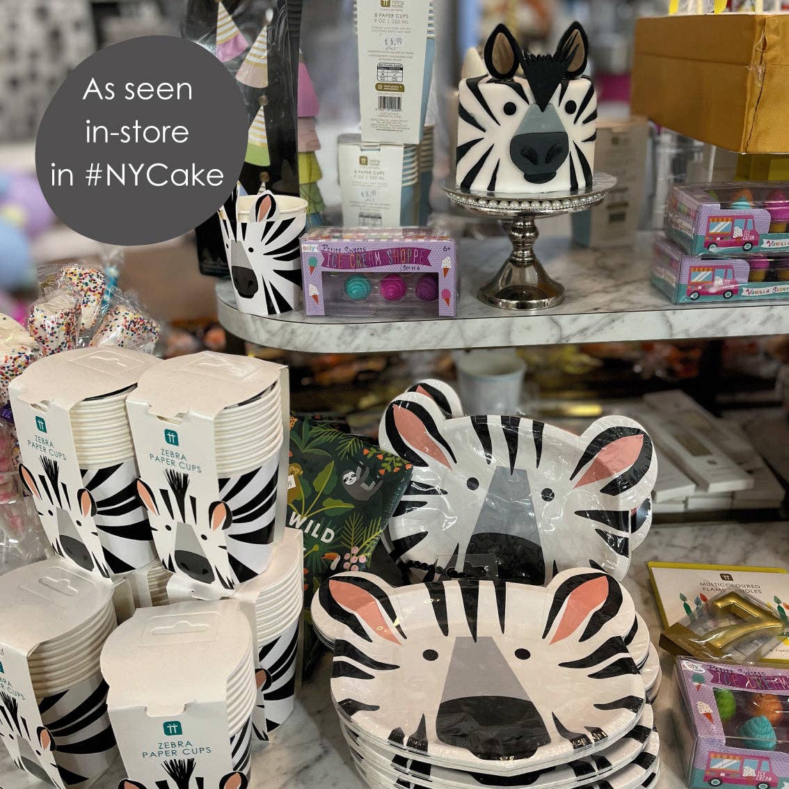 Talking Tables USA - Home, Birthday, Games & Seasonal Decor - Zebra Paper Cups | Party Supplies |