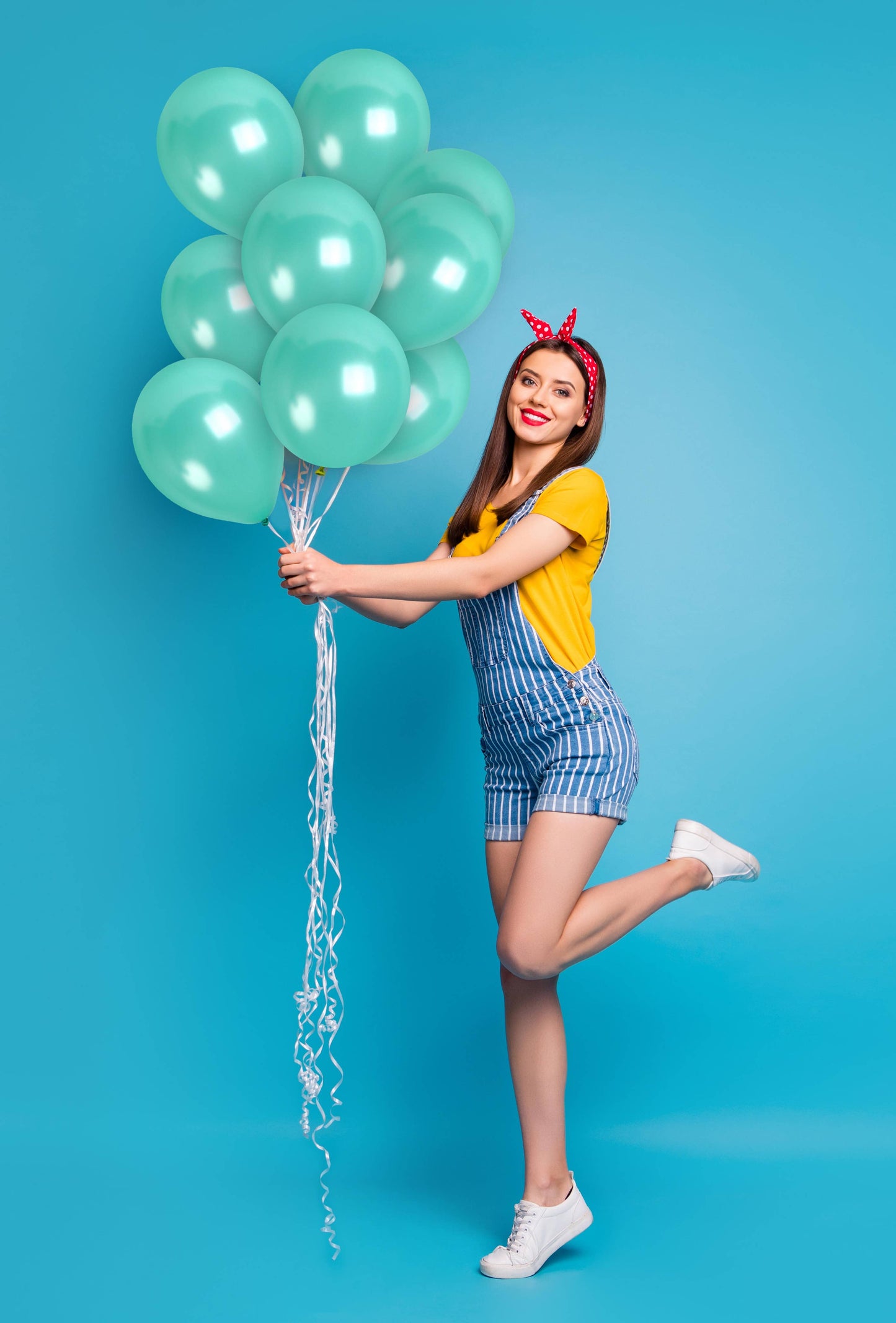 Treasures Gifted - Pearl Turquoise Balloons - 12 Inch Latex Balloons