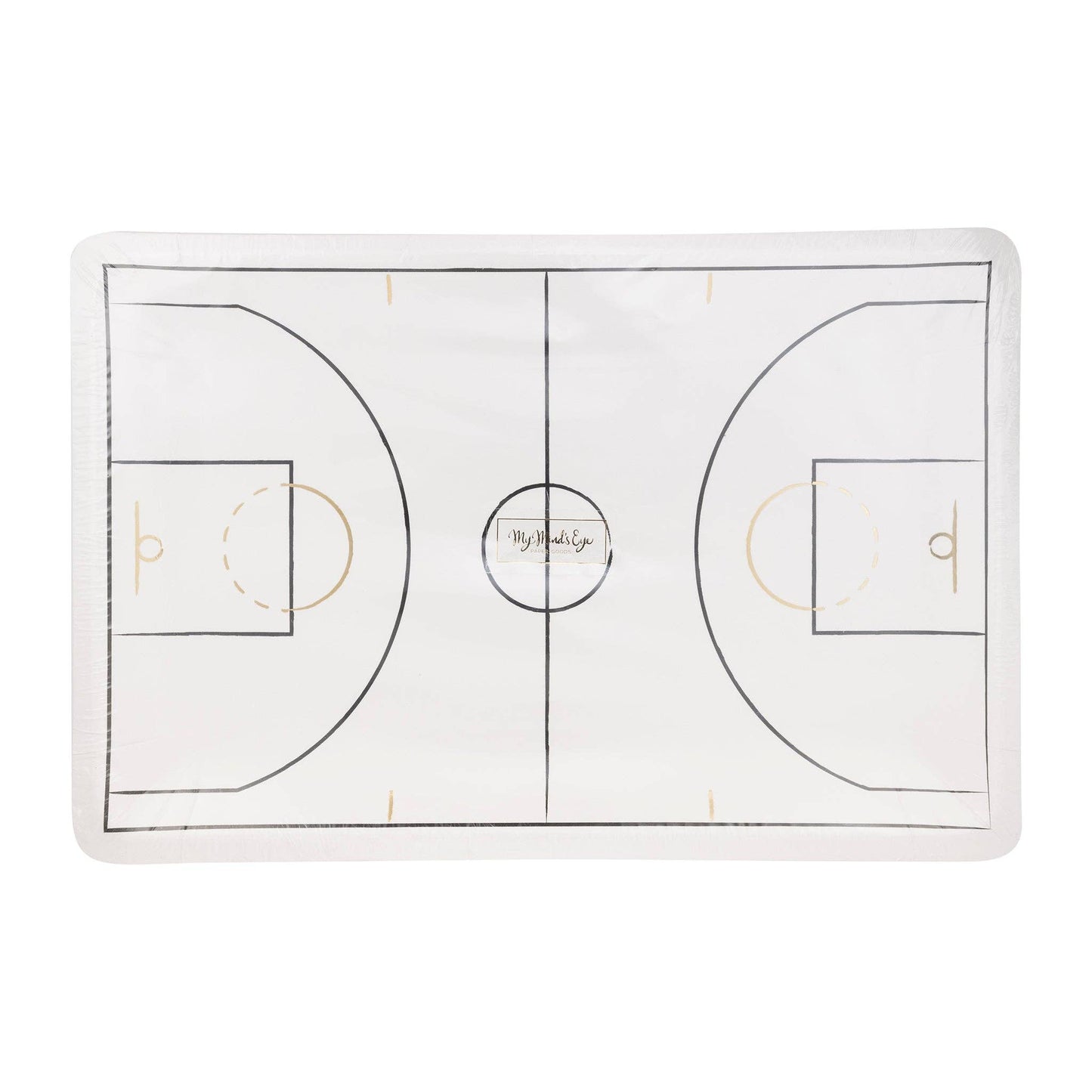 My Mind’s Eye - Basketball Court Shaped Paper Plate