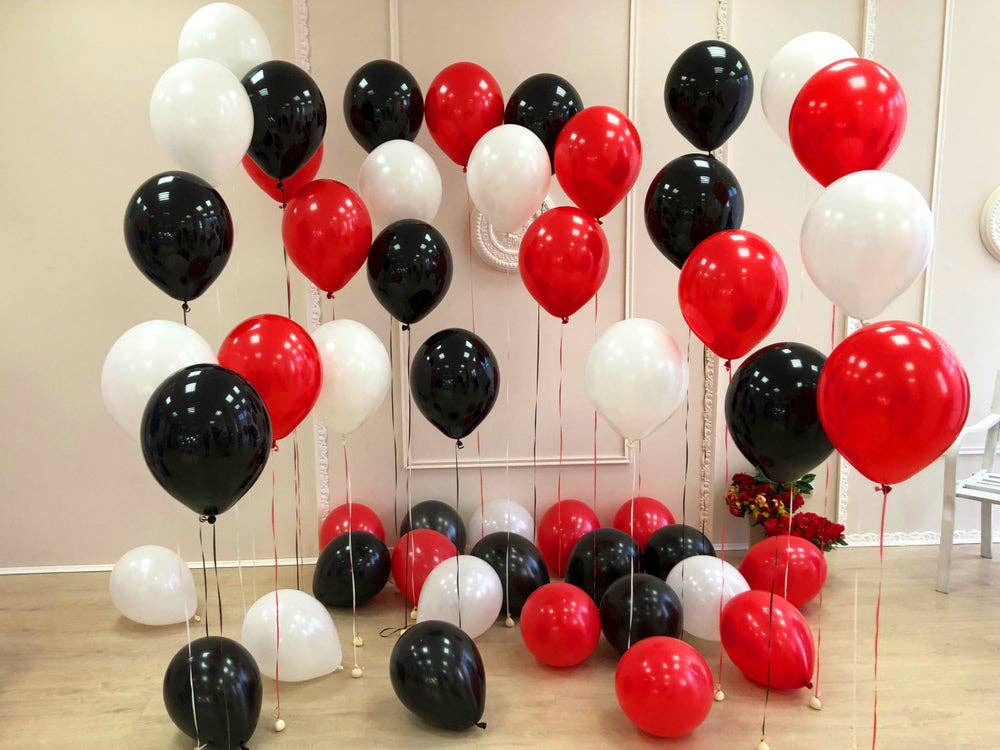 Treasures Gifted - Matte Red Balloons - 12 Inch Latex Balloons