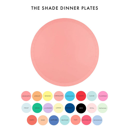 Jollity & Co. + Daydream Society - Shades Dessert Plates - 8 Pk. - 23 Color Options