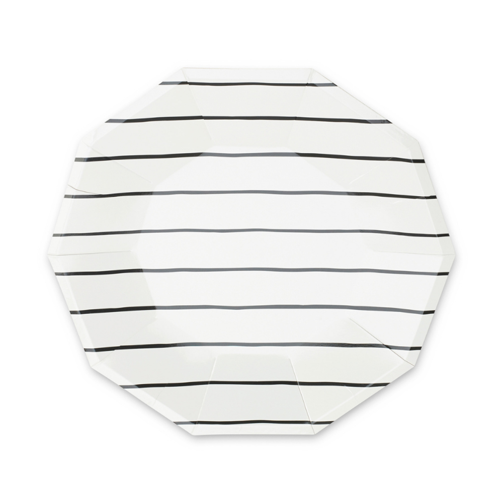 Jollity & Co. + Daydream Society - Frenchie Striped Small Plates - 8 Pk.