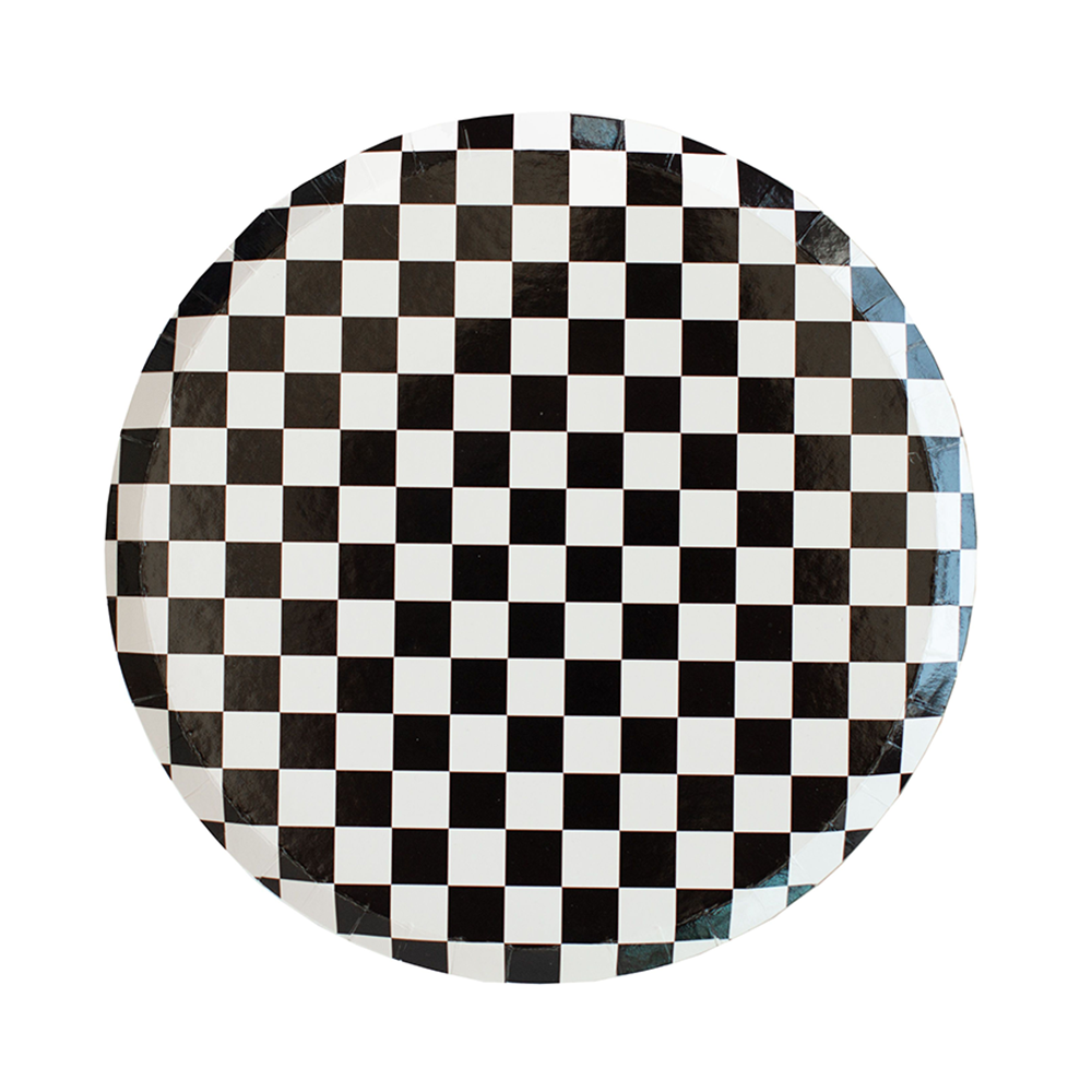 Jollity & Co. + Daydream Society - Check It! Dessert Plates - 8 Pk. - 11 Color Options