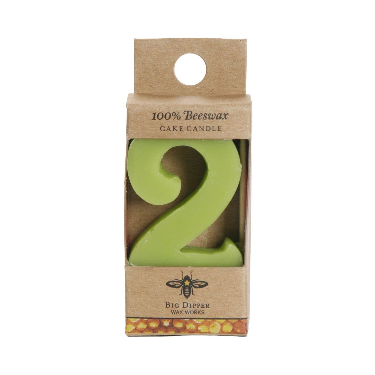 Big Dipper Wax Works - Birthday Cake Candles – Pure Beeswax – Numbers & Shapes