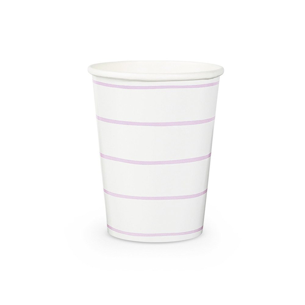 Jollity & Co. + Daydream Society - Frenchie Striped 9 oz Cups - 8 Pk.