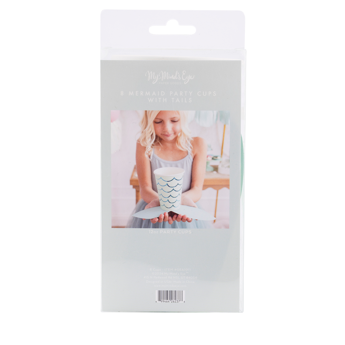 My Mind’s Eye - Mermaid Tail Paper Party Cups - 12 oz
