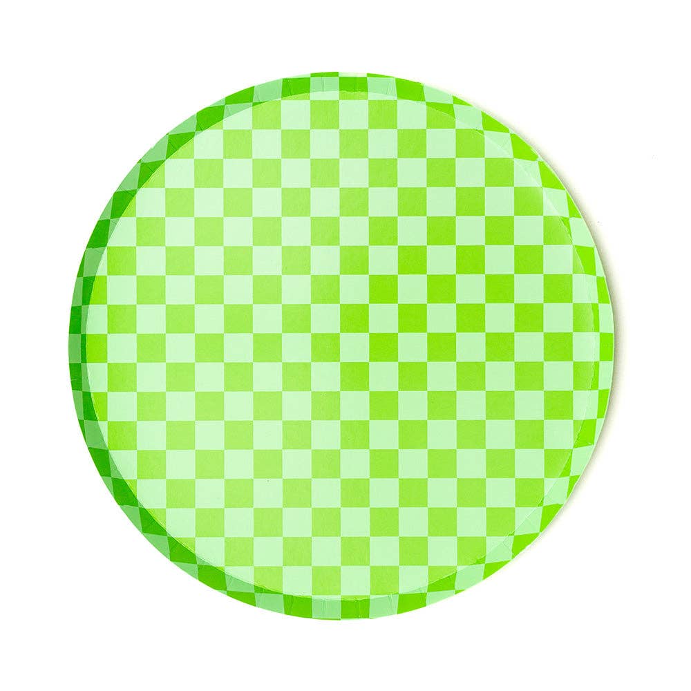 Jollity & Co. + Daydream Society - Check It! Dessert Plates - 8 Pk. - 11 Color Options