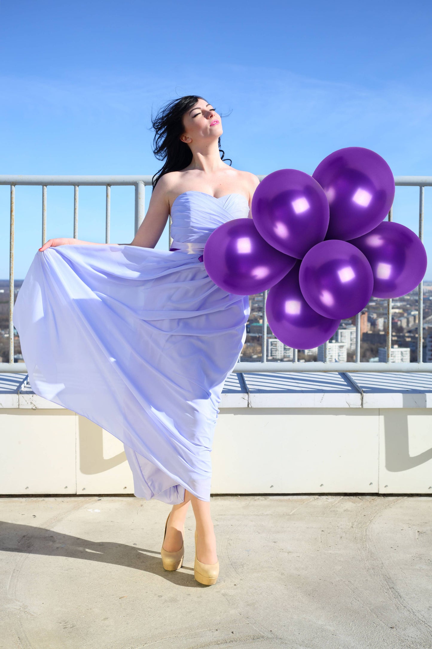 Treasures Gifted - Pearl Purple Balloons - 12 Inch Latex Balloons