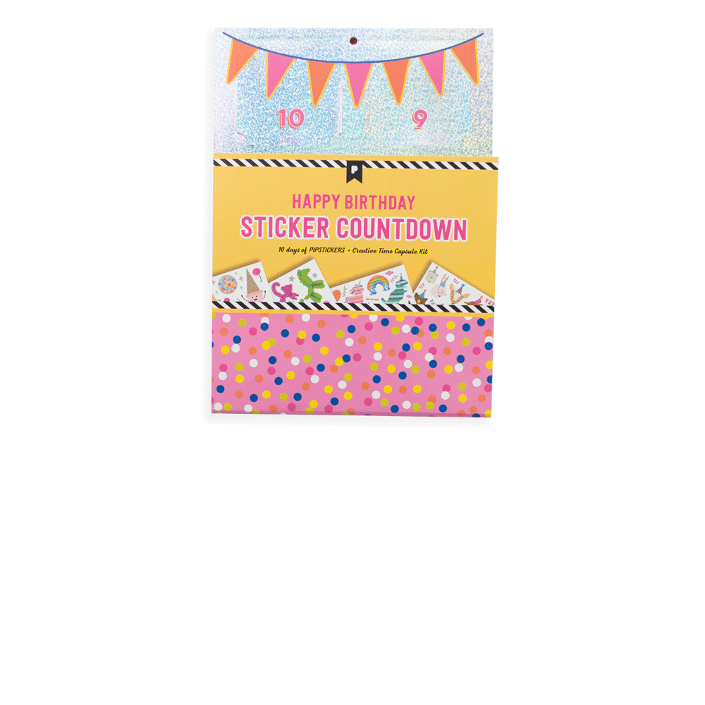 Pipsticks - Happy Birthday Sticker Countdown